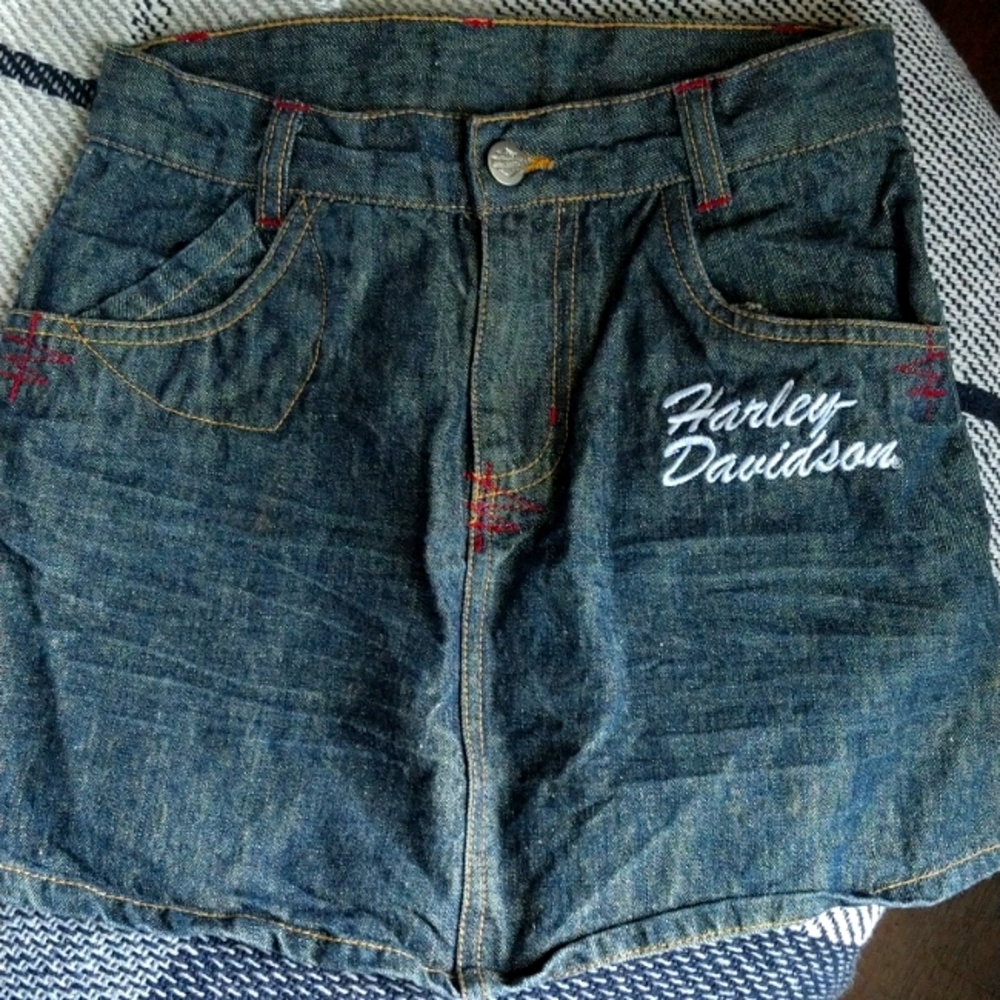 Harley Davidson NWOT denim skirt (kids)